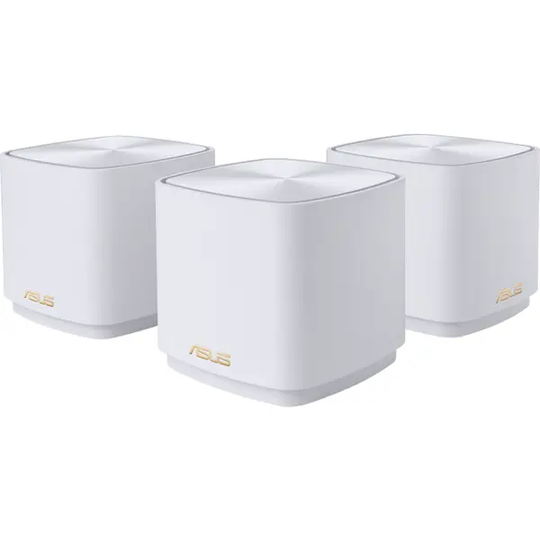 Asus Sistem Wi-Fi Mesh ASUS ZenWiFi XD4 Plus (W-2-PK), AX1800, Dual-Band, acoperire 307m², Dual-Core CPU, 128MB/256MB Flash/RAM, Gigabit, AiProtection Classic, Traditional QoS, VPN server/client, IPTV, AiMesh, montare pe perete