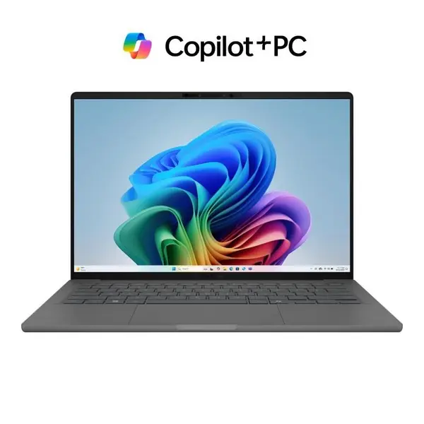ASUS Zenbook A14 UX3407QA - Snapdragon X Elite, 14 OLED WUXGA, 32GB LPDDR5X, 1TB NVMe, Windows 11 Pro, 3 Ani, Iceland Gray