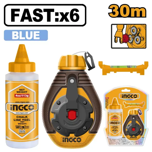 Ata Trasat 30m cu Trasare Rapida INGCO HCLR0630