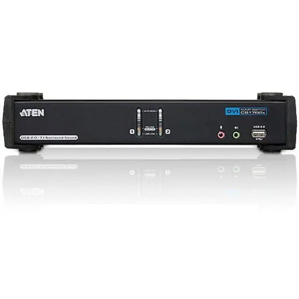 ATEN ATEN CS1782A 2-Port DVI USB 2.0 KVMP Switch, 7.1 Surround Sound, nVidia 3D