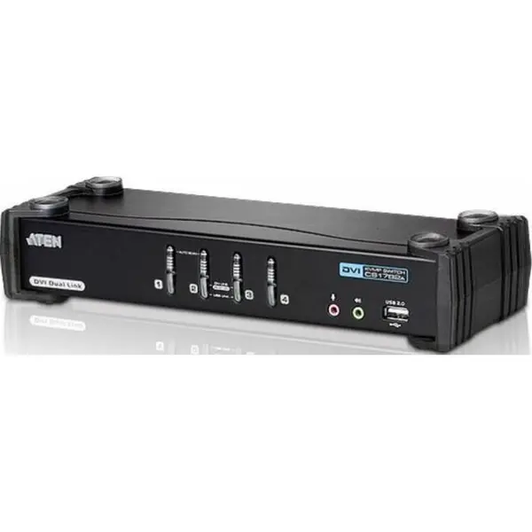 ATEN ATEN CS1784A 4-Port DVI USB 2.0 KVMP Switch, 2.1 Surround Sound, nVidia 3D