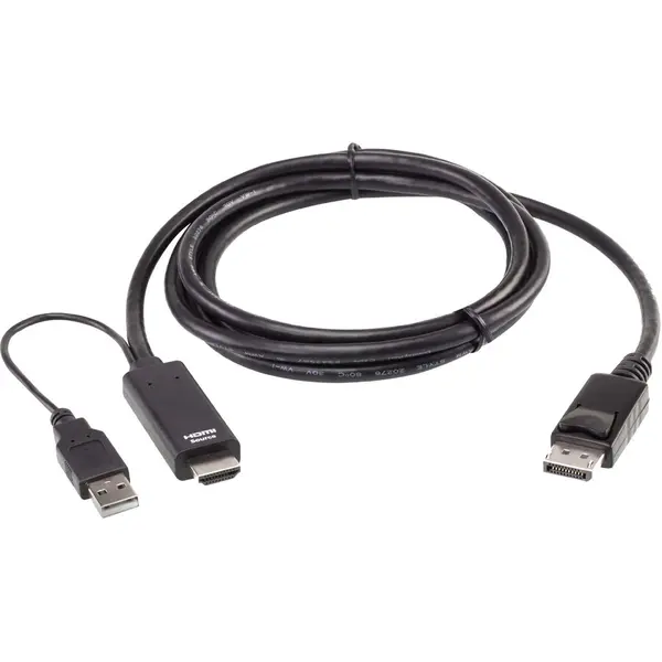 ATEN Cablu KVM activ ATEN, HDMI, DisplayPort, USB, 1.8m, 4K Ultra HD 60Hz, HDCP 1.4