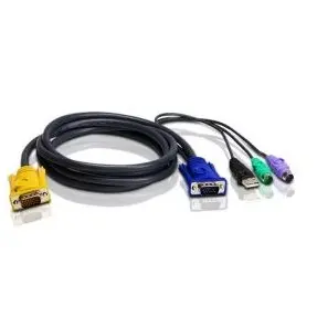 ATEN Cablu KVM Aten 2L-5302UP, SPHD to VGA, USB & PS/2, 1.8 metri