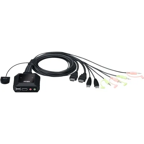 ATEN Switch ATEN KVM CS22H, 2-Port USB 4K HDMI
