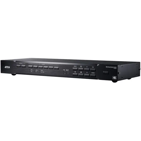 ATEN Switch KVM ATEN VP1920-AT-G, rezolutie maxima 4096 x 2160, 6x HDMI In, 2x HDMI Out