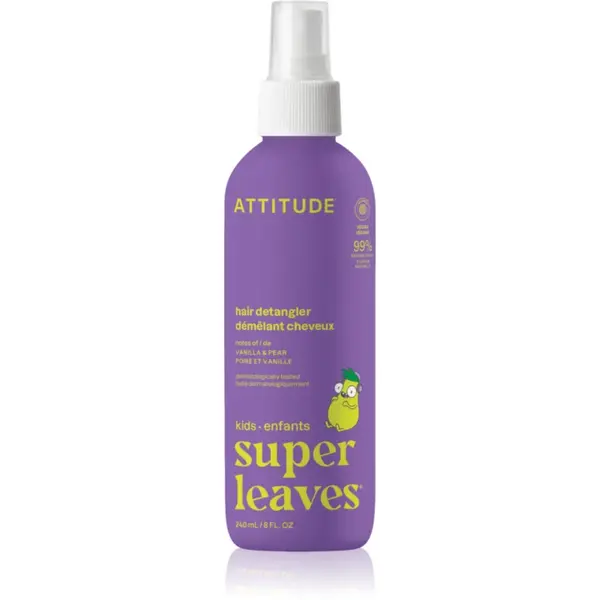 Attitude Super Leaves Kids spray pentru par usor de pieptanat pentru copii Vanilla & Pear 240 ml