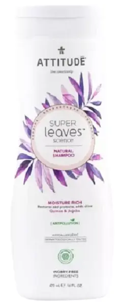 Attitude Super Leaves Șampon hidratant cu quinoa și jojoba, 473 ml
