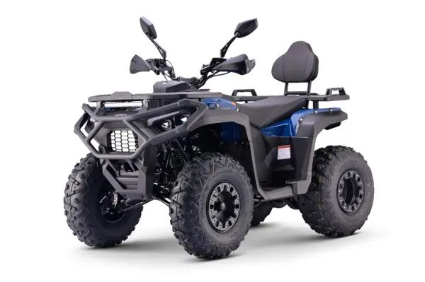 ATV Asix Gladiator 200cc, roti 10inch, 1+1 viteze, albastru-portocaliu