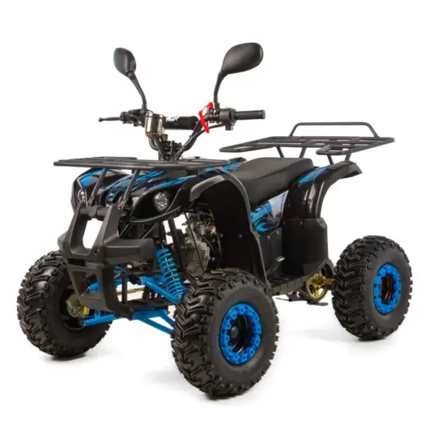Atv copii XTR 006 Phyton, roti 7 inch, 125cc, 4 timpi, 1+1, pornire electrica, culoare negru albastru