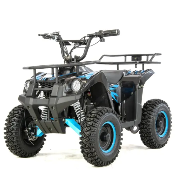 Atv electric copii XTR E-M9 800W, culoare negru albastru