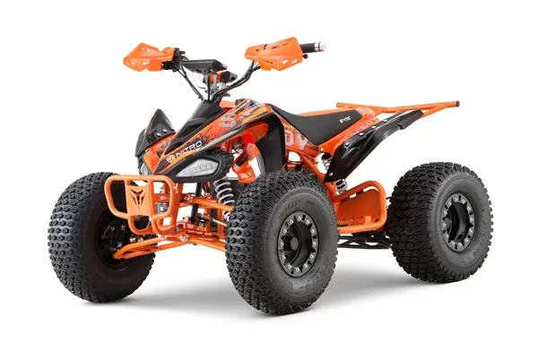 ATV electric ECO Speedy XXL 1500W 60V 20Ah cu diferential, roti 8 inch, culoare portocalie