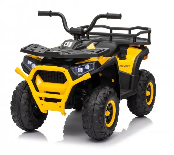 Atv electric pentru copii Nichiduta Desert XRobust 4x4 Speed Yellow cu telecomanda,4 motoare, acumulator 24V 4.5Ah,suport picioare,efecte sonore,faruri cu lumini LED,pornire la buton, pedala acceleratie