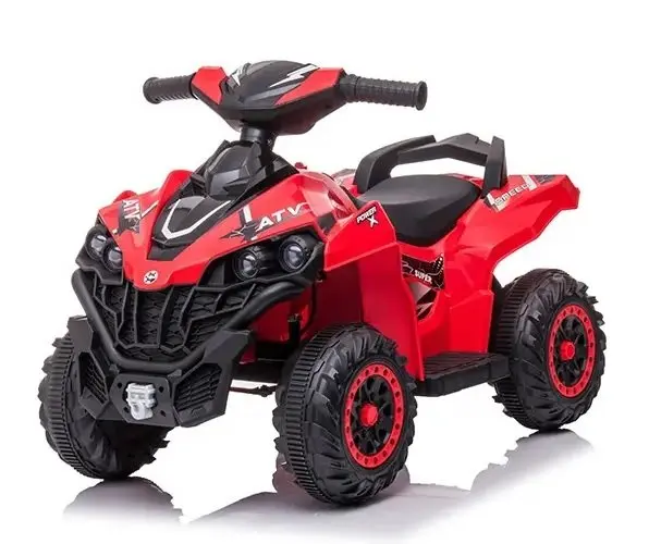 Atv electric pentru copii Nichiduta Power X Speed Red,2 motoare, acumulator 12V 4.5Ah,roti rezistente,suport picioare, manere ergonomice,efecte sonore,faruri cu lumini led,pornire la buton,pedala acceleratie