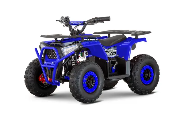 ATV electric pentru copii NITRO Nerino 1200W 48V BTF2 Tyre, culoare albastra