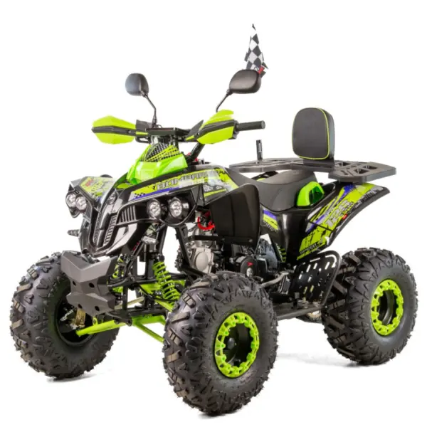 ATV XTR Varia Pro Bombardier 008 8, roti 8 inch, 125 cc, 1+1 viteze, culoare negru lime