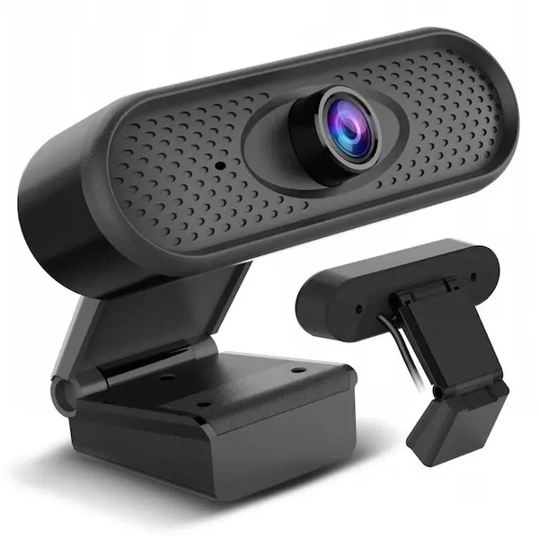 Audiocore Camera web USB cu microfon si clema de montaj NanoRS, RS680, Full HD 1080P, 30 fps, 1.7 m cablu