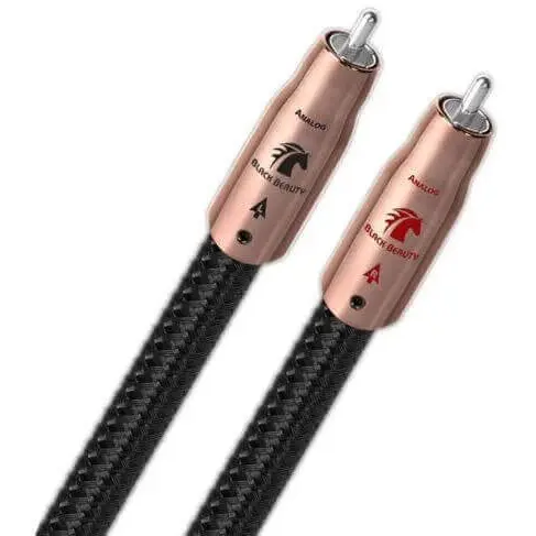 Audioquest Cablu audio 2RCA - 2RCA AudioQuest Black Beauty, 0.75m, Level 6 noise Dissipation with Graphene, Solid PSC+