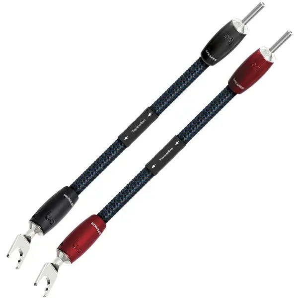 Audioquest Jumper Biwire Audioquest Thunderbird (SPADE-SPADE), cupru PSC+, 4buc/set