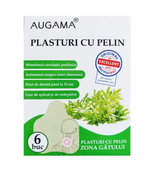 Augama Plasturi cu pelin pentru zona gatului 6 bucati