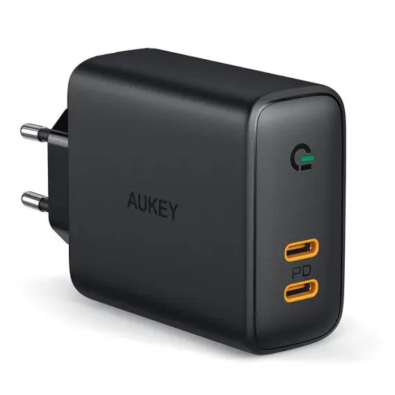 AUKEY Incarcator de perete, Aukey, 240 V, Tip C, Negru