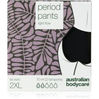 Australian Bodycare Period Pants chiloți menstruali pentru menstruație slabă