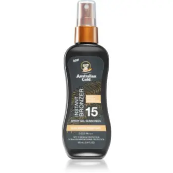 Australian Gold Instant Bronzer spray protector pentru plajă cu efect autobronzant