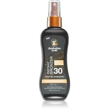 Australian Gold Instant Bronzer tratament pentru protectie solara cu efect autobronzant