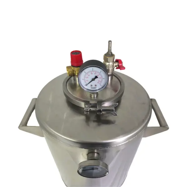 Autoclav inox, 70L, pentru fabricarea conservelor din inox cu termometru inclus