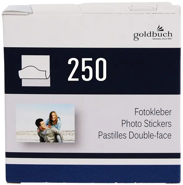 Autocolante autoadezive pentru fotografii Goldbuch - 250 buc, 7 x 7 cm
