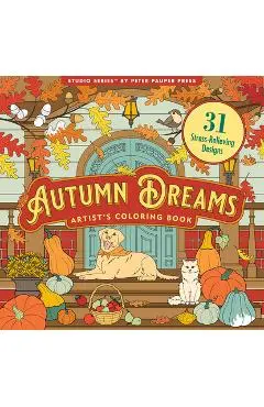 Autumn Dreams Coloring Book (31 Stress Relieving Designs) - Peter Pauper Press Inc