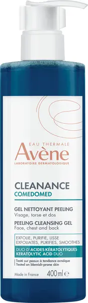 Avène Cleanance Gel de curățare exfoliant pentru față și corp Comedomed, 400 ml