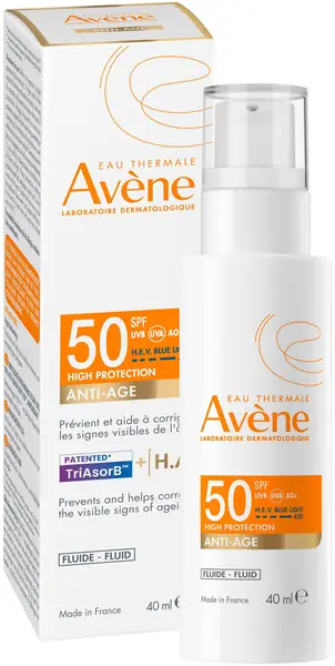 Avène Sun Fluid de protecție solară anti-îmbătrânire, SPF50, 40 ml
