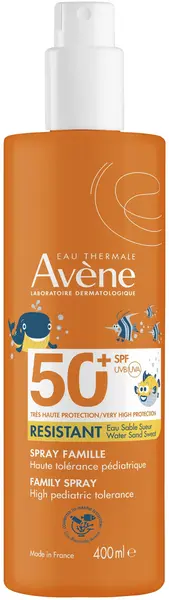 Avène Sun Spray de protecție solară pentru față și corp, pentru adulți și copii, SPF50+, 400 ml