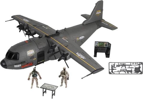 Avion militare Chap mei Soldier Force - Hercules Cargo, cu sunete și lumini