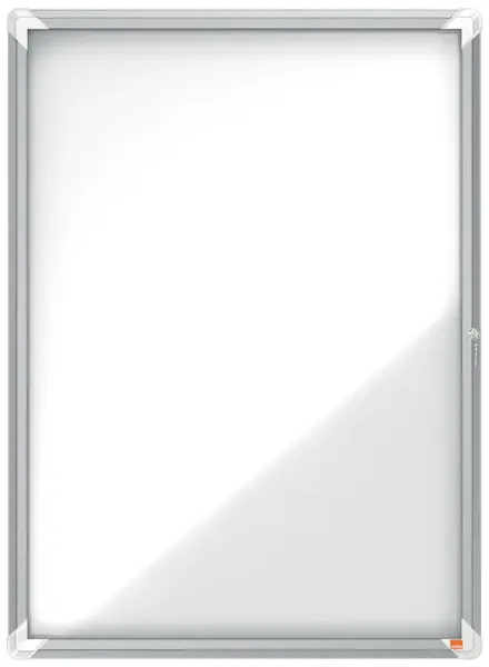 Avizier NOBO Premium Plus, interior, otel emailat, 9x A4, cu usa si cheie, magnetic, alb Avizier NOBO Premium Plus, interior, otel emailat, 9x A4, cu usa si cheie, magnetic, alb