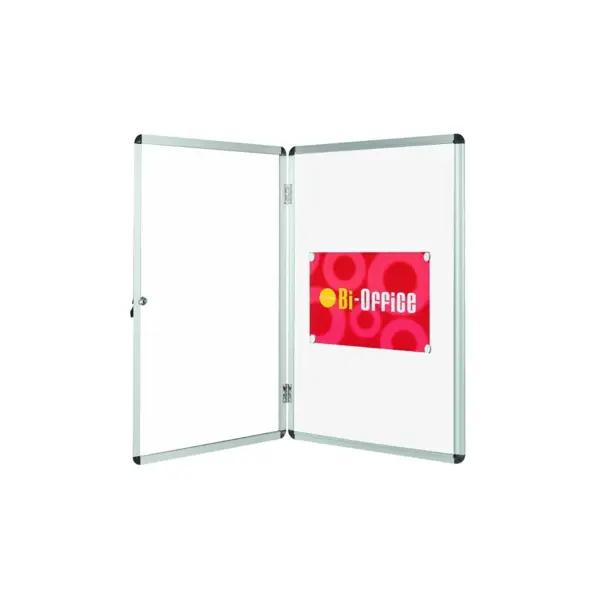 Avizier tip tabla magnetica alb de perete Bi-Silque 116 x 98 cm