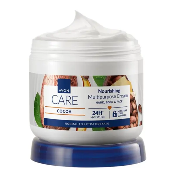 Avon Care Cocoa Cremă hrănitoare multifuncțională cu unt de cacao Volum 400 ml