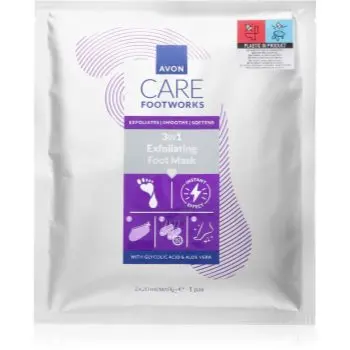 Avon Care Footworks mască regeneratoare pentru picioare și unghii 3 in 1