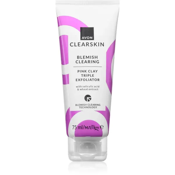 Avon Clearskin Blemish Clearing demachiant cu efect de peenling impotriva acneei 75 ml