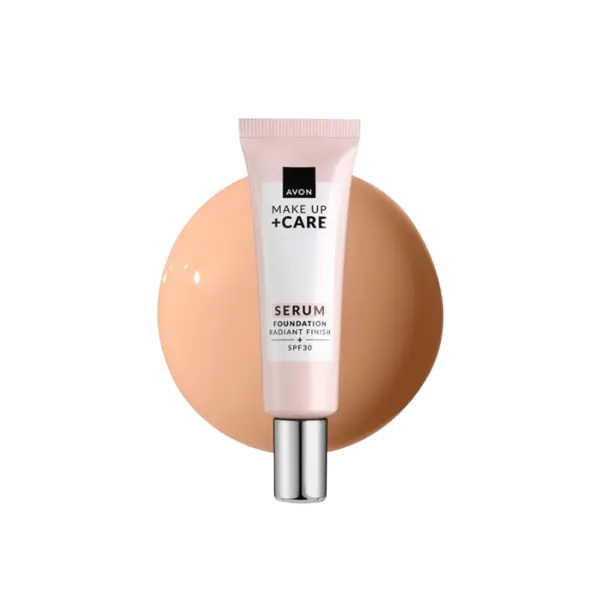Avon Radiant Serum Foundation Fond de ten ser pentru față Volum Warm Ivory