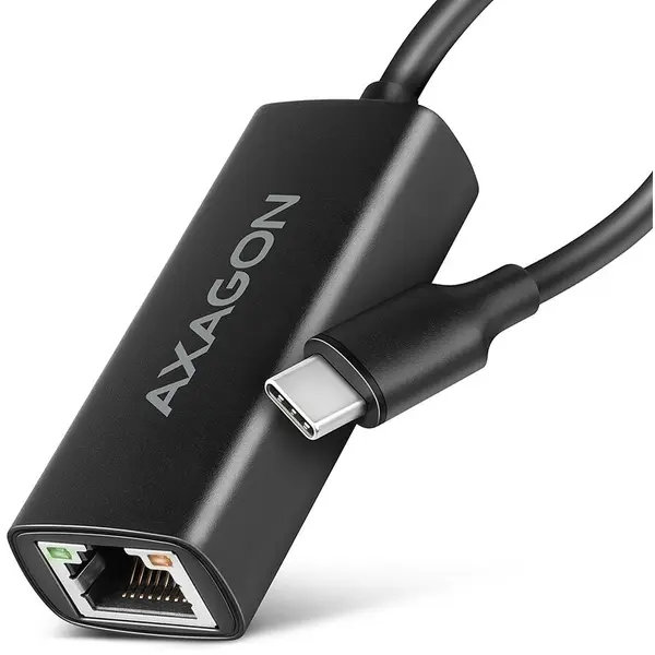 AXAGON Adaptor retea Axagon ADE-ARC, USB-C 3.2, RJ-45, Negru