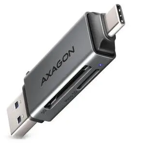 AXAGON Cititor carduri Axagon CRE-DAC SUPERSPEED USB-C + USB-A, SD, microSD, UHS-I