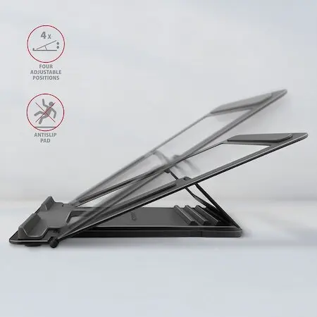 AXAGON Stand de aluminiu pentru lapopuri cu dimensiuni intre 10 inch - 16 inch Axagon STND-L