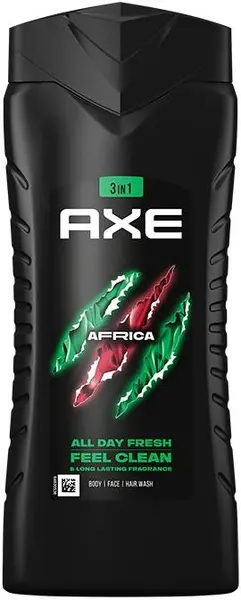 Axe Gel de duș 3 in 1 Africa, 400 ml