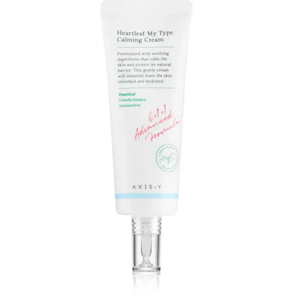 AXIS-Y 6+1+1 Advanced Formula Heartleaf My Type Calming Cream gel crema deschisa pentru a calma si intari pielea sensibila 60 ml
