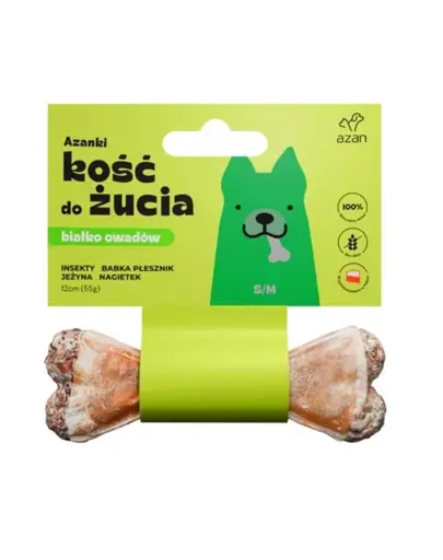 AZANKI Os cu insecte si mure pentru caini S/M 12cm