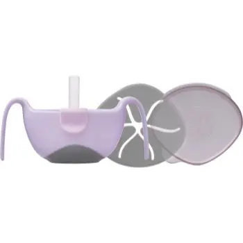 b.box 3 in 1 Bowl & Straw castron cu pai