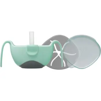 b.box 3 in 1 Bowl & Straw castron cu pai
