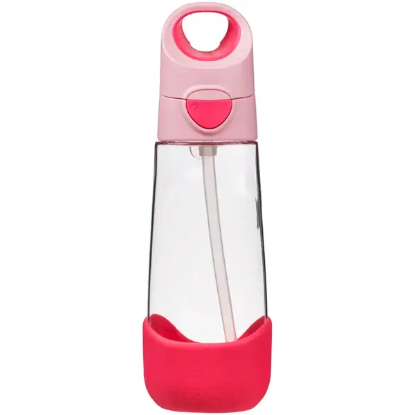 b.box Bottle with Straw biberon cu pai Flamingo Fizz 600 ml