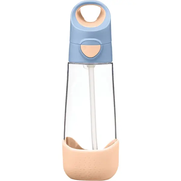 b.box Bottle with Straw biberon cu pai Peach 1 buc